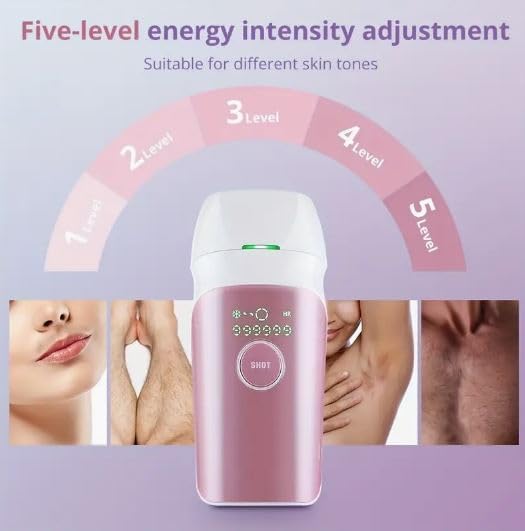 Hair Removal T013C Device Meets FDA510K Home Edition ( 5 level energy intensity)