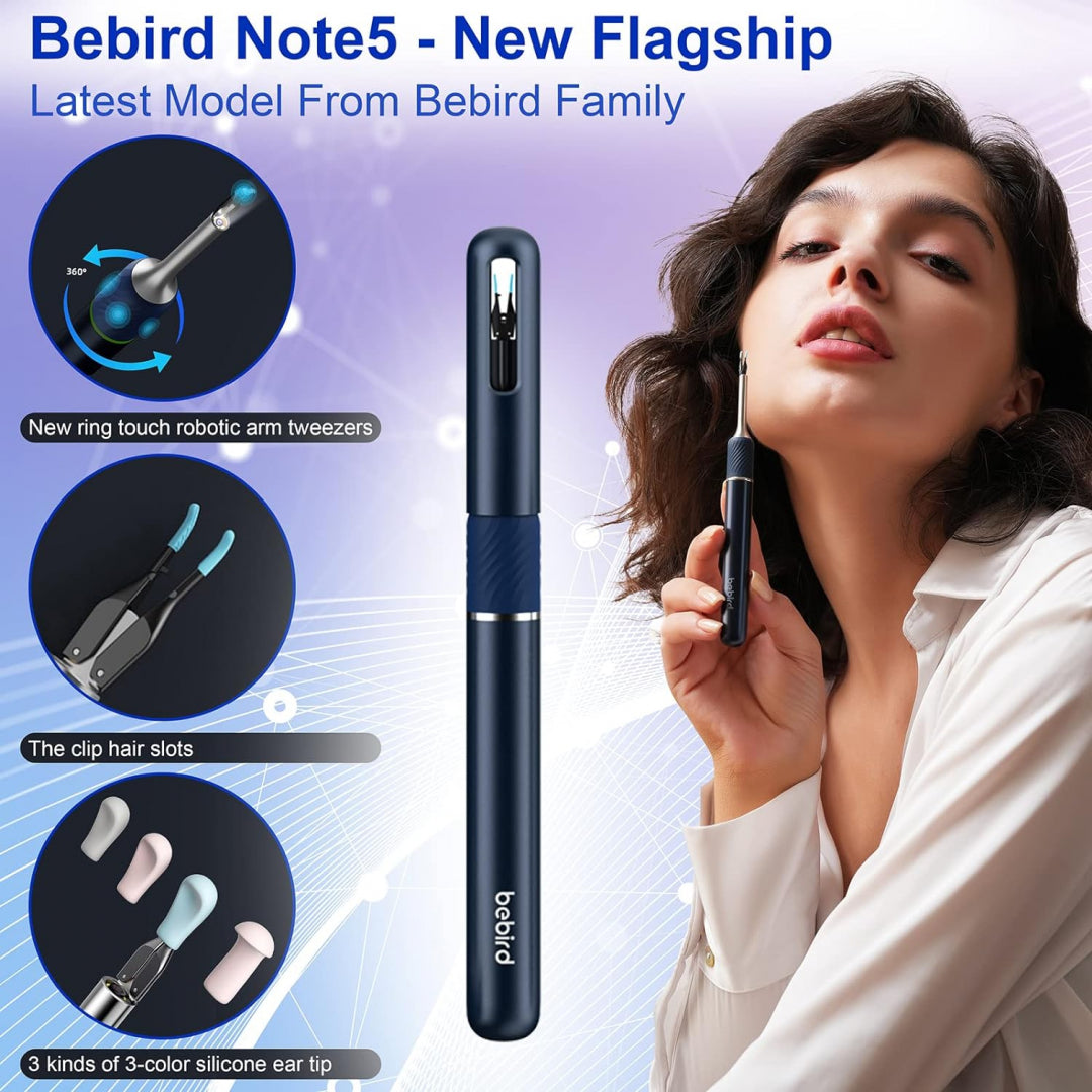 Bebird Note5 Ear Wax Removal Tool With Camera, Ear Cleaner And Ear Pick - Starry Blue