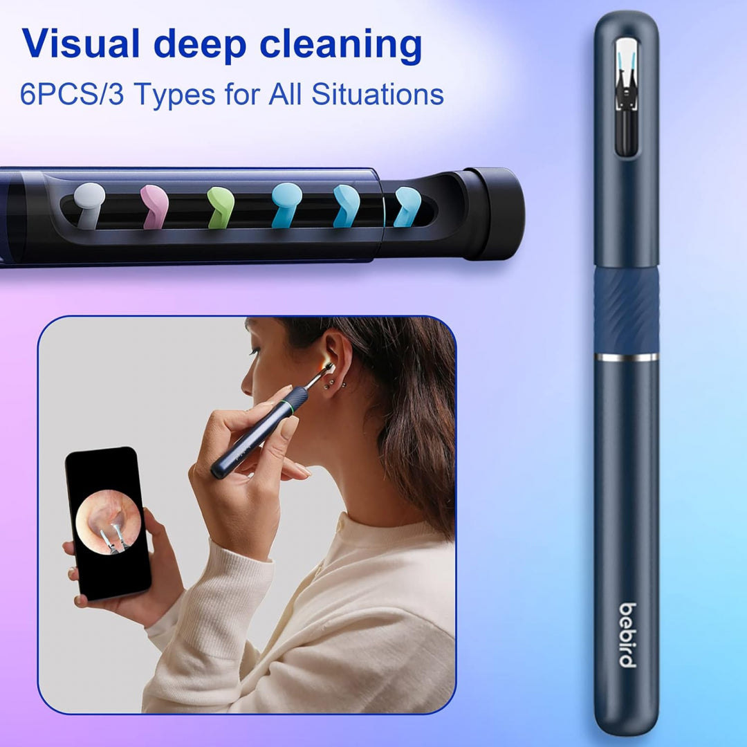 Bebird Note5 Ear Wax Removal Tool With Camera, Ear Cleaner And Ear Pick - Starry Blue