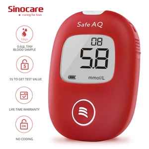 SINOCARE Safe AQ Smart Blood Glucose Monitoring System With 50 tes& Strips And Lancets