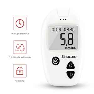 SINOCARE Safe Accu Blood Glucose Monitoring System With 50 tes& Strips and Lancets